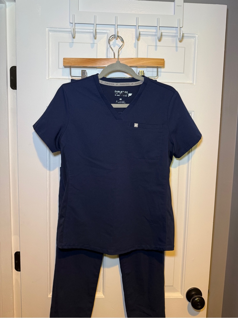 Fabletics Navy Blue Scrub Set
